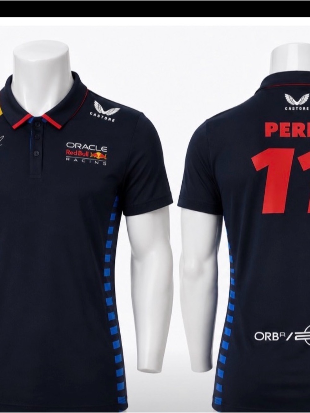 Oracle Red Bull Racing F1
Men's Sergio "Checo"
Perez Team Polo Shirt
Navy